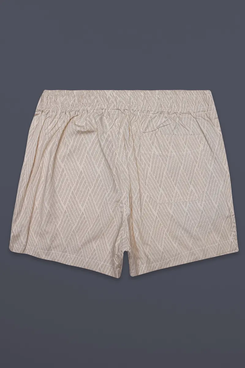 Oat Swirl-Swirl Cream Printed Poplin Premium Cotton Boxer 6