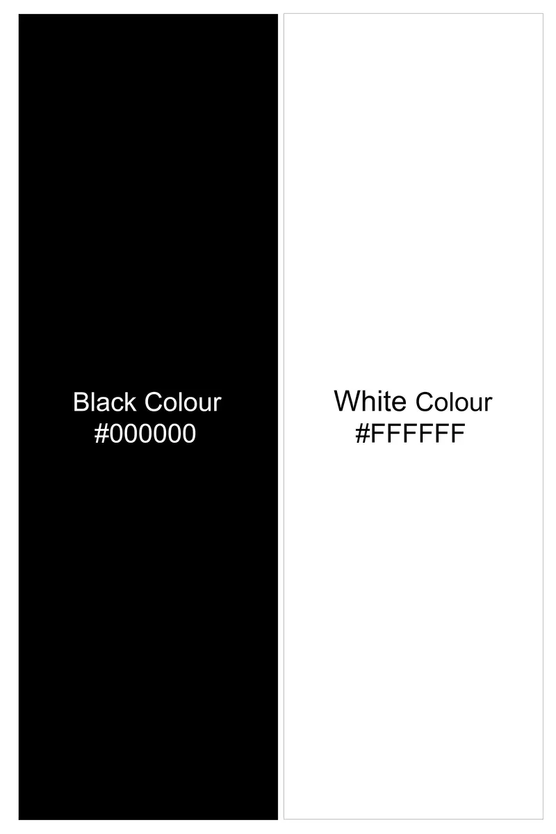 Obsidian-Jade Black And Bright White Windowpane Subtle Sheen Super Soft Premium Cotton Dress Shirt 7