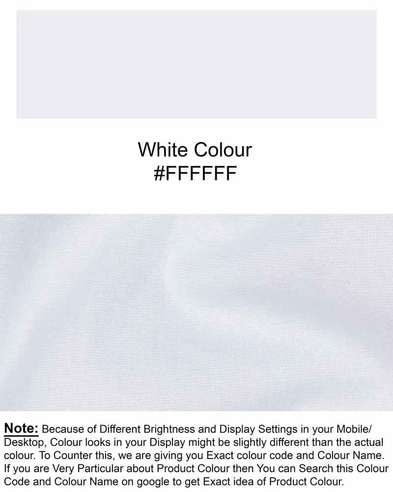 Off White Chambray Chambray Textured Premium Cotton Shirt 8