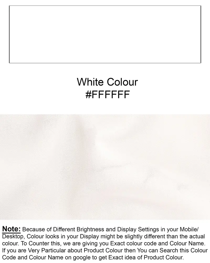 Off White Premium Tencel Kurta Shirt 8