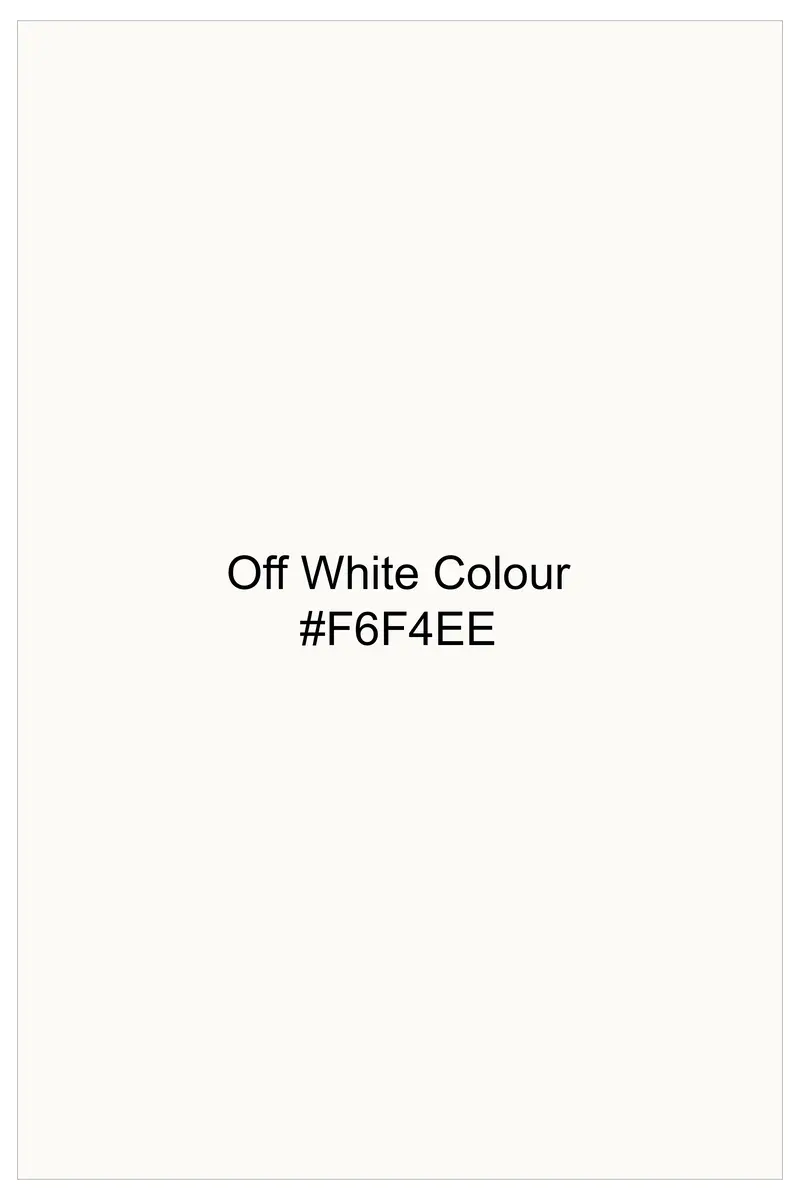 Off White Solid Wool Rich Tuxedo Slight Stretch Blazer 10