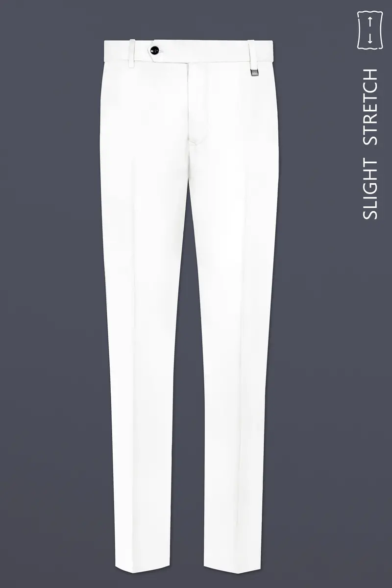 Off White Solid Wool Rich Tuxedo Slight Stretch Suit 13