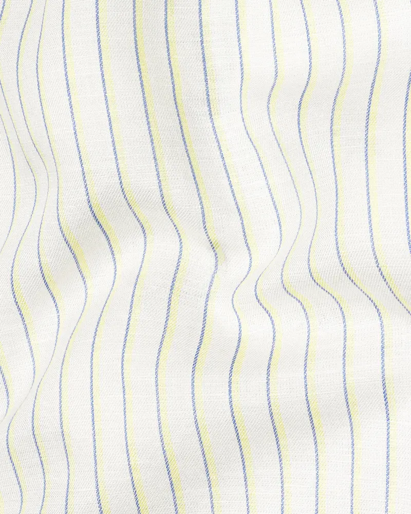 Off-White Striped Luxurious Linen Shirt 2