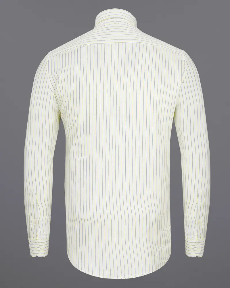Off-White Striped Luxurious Linen Shirt 6