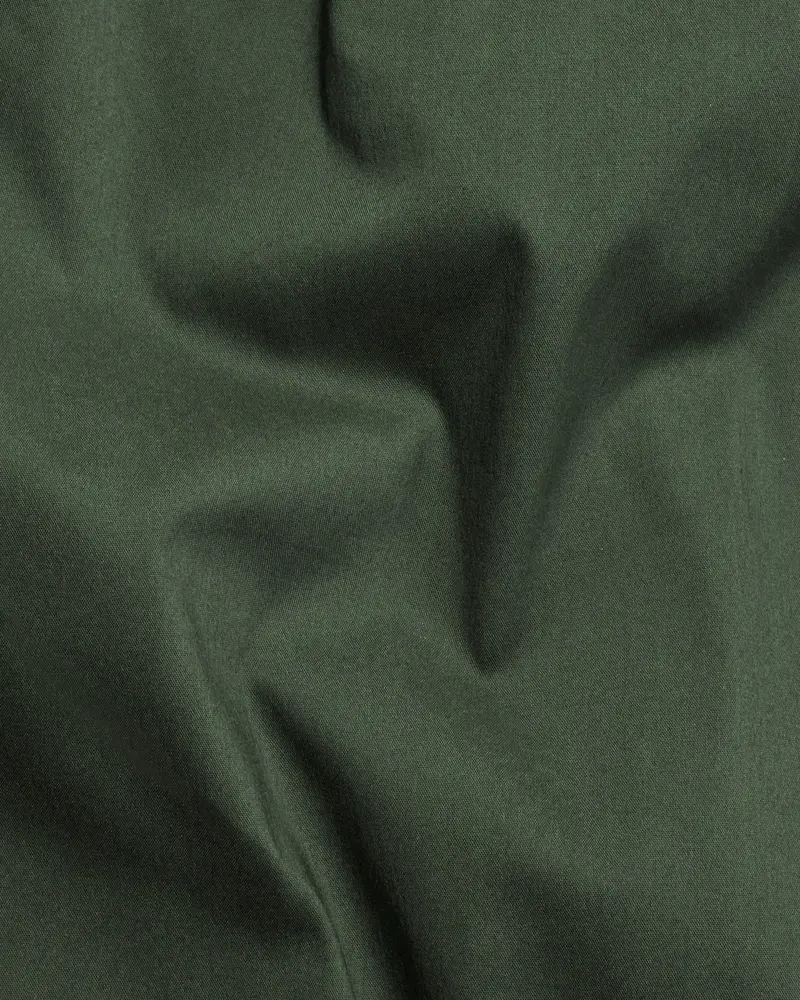 Olive Regular Fit Cotton Pant 3