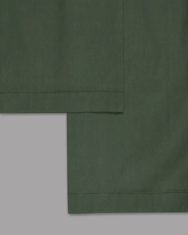 Olive Regular Fit Cotton Pant 6