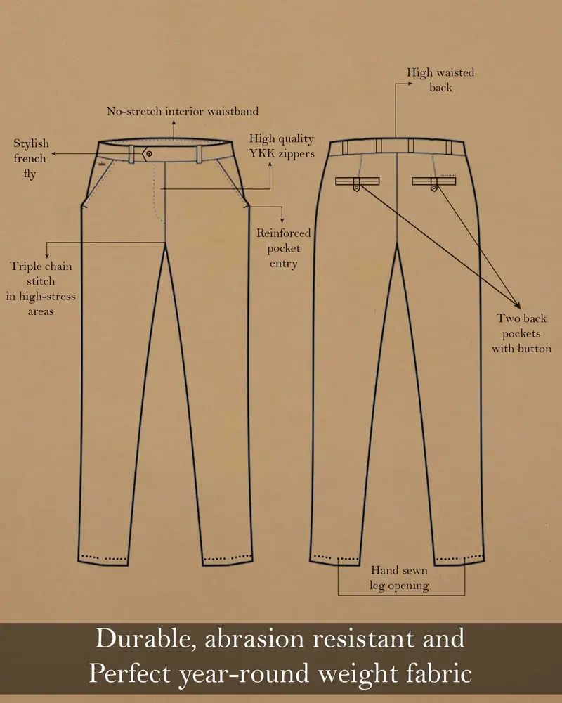 Olive Regular Fit Cotton Pant 7