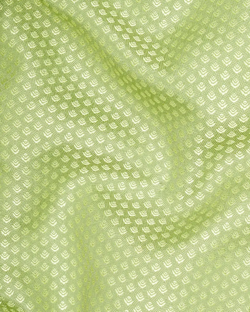Olivine Green Cross Placket Bandhgala Designer Blazer 3