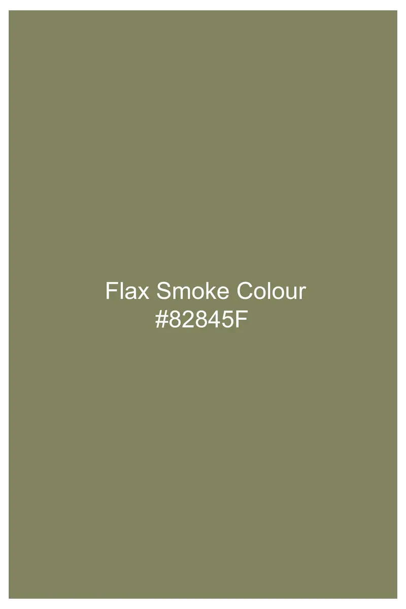 Olvoro-Flex Smoke Green Subtle Sheen Super Soft Premium Cotton Dress Shirt 7