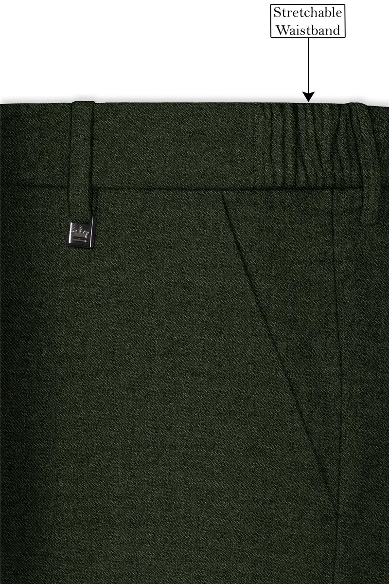 Olvoro-Rifle Green Textured Tweed Single Breasted Sports Suit 15