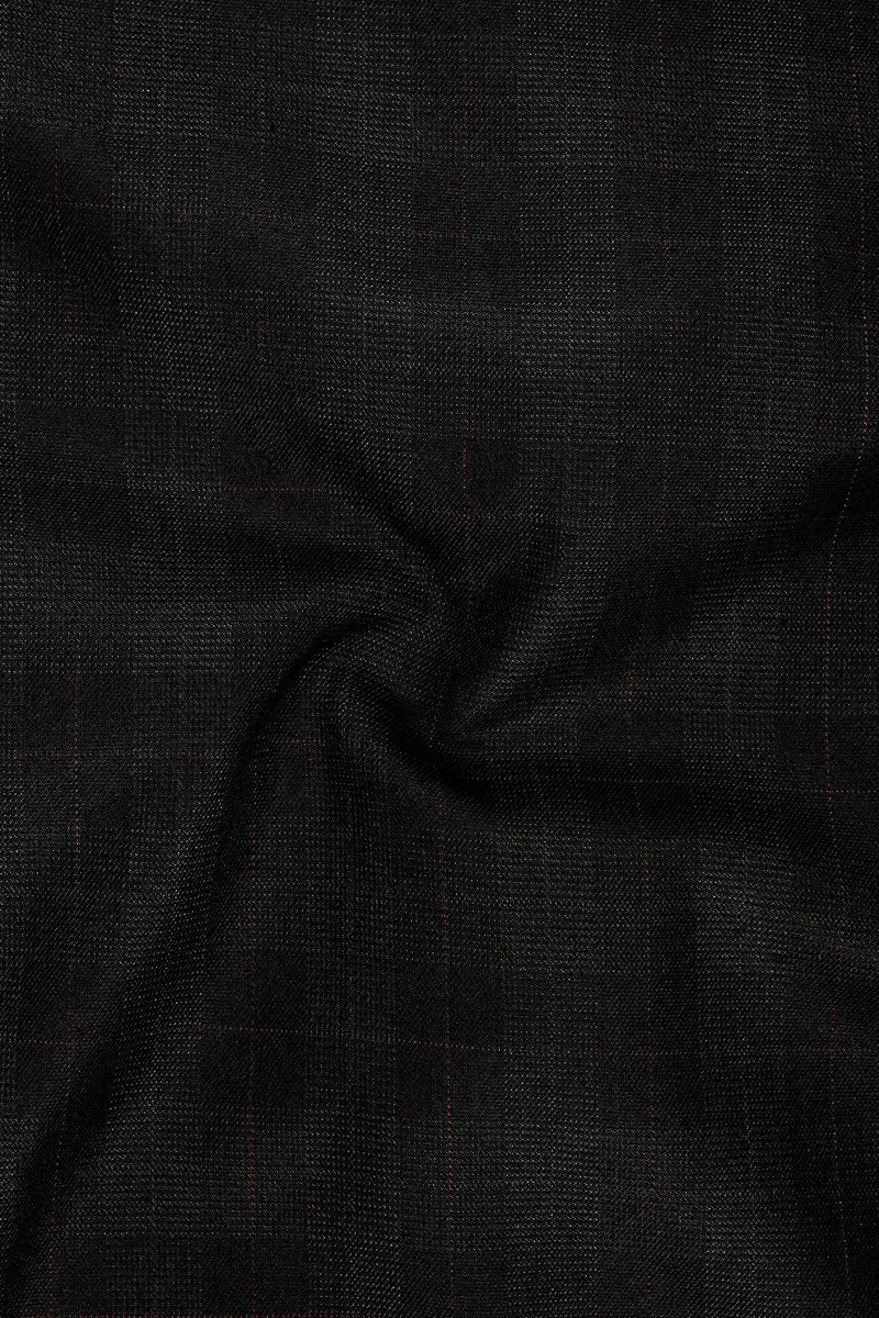 Onyx Black Subtle Plaid Woolrich Pant 3