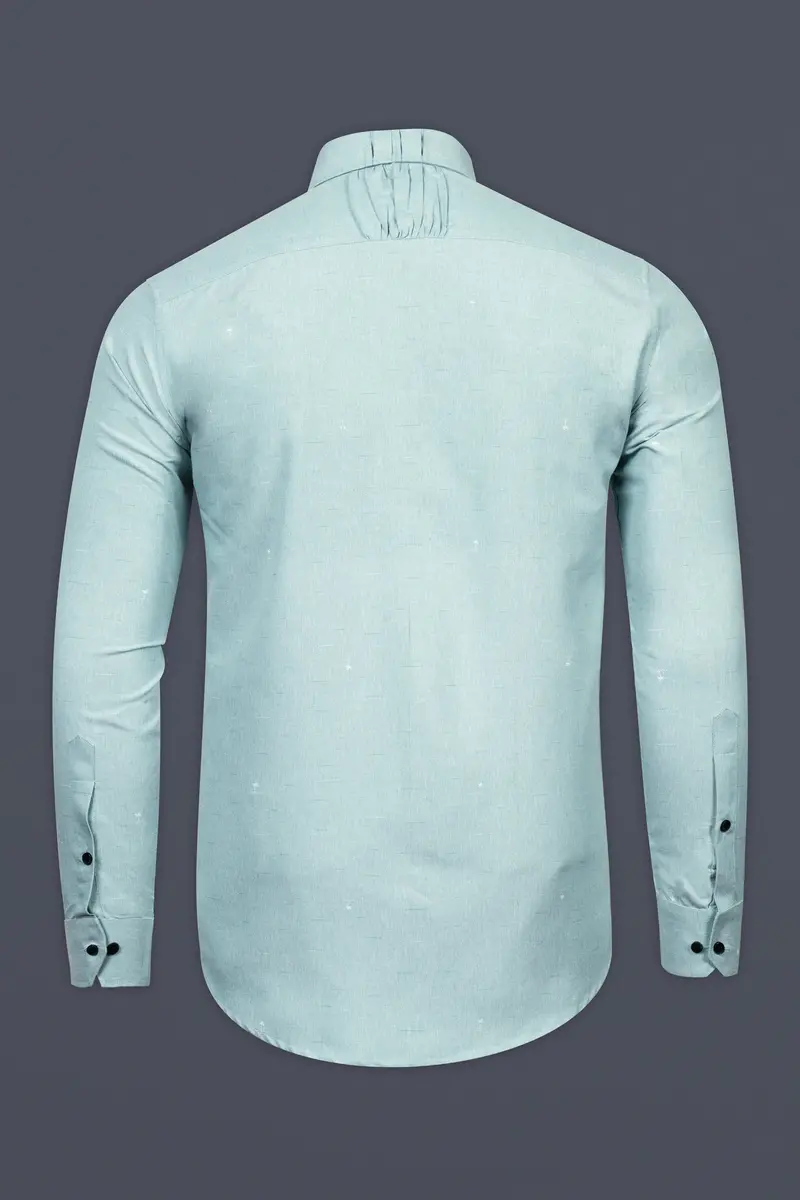Opal Green Royal Oxford Designer Shirt 6