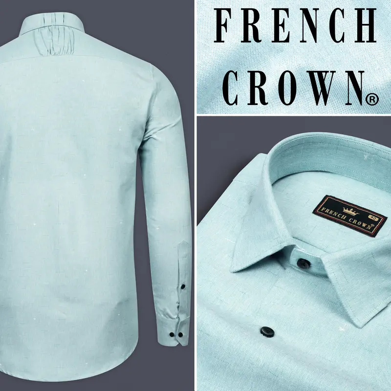 Opal Green Royal Oxford Designer Shirt 9
