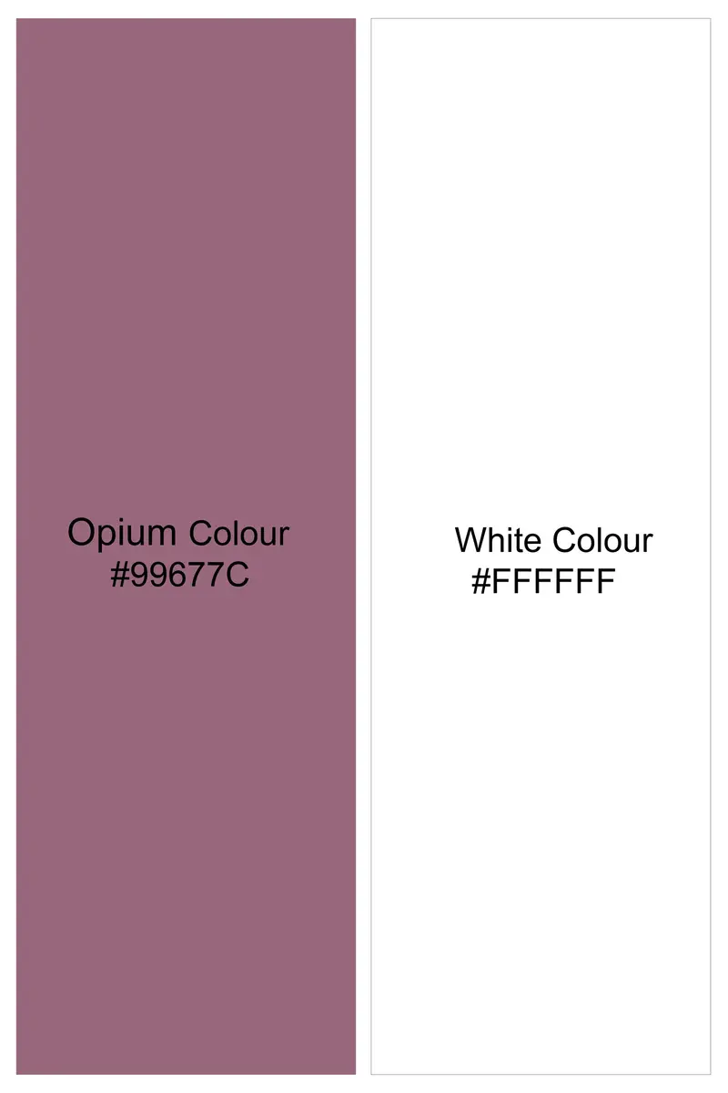 Opium Pink With White Plaid Luxurious Linen Kurta Shirt 8