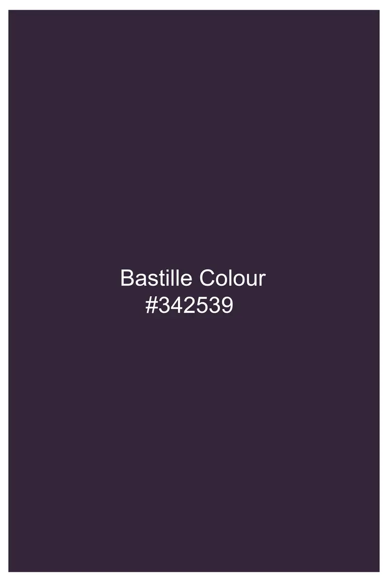 Opulent-Bastille Purple Diamond Textured Wool Rich Slight Stretch Double Breasted Suit 18
