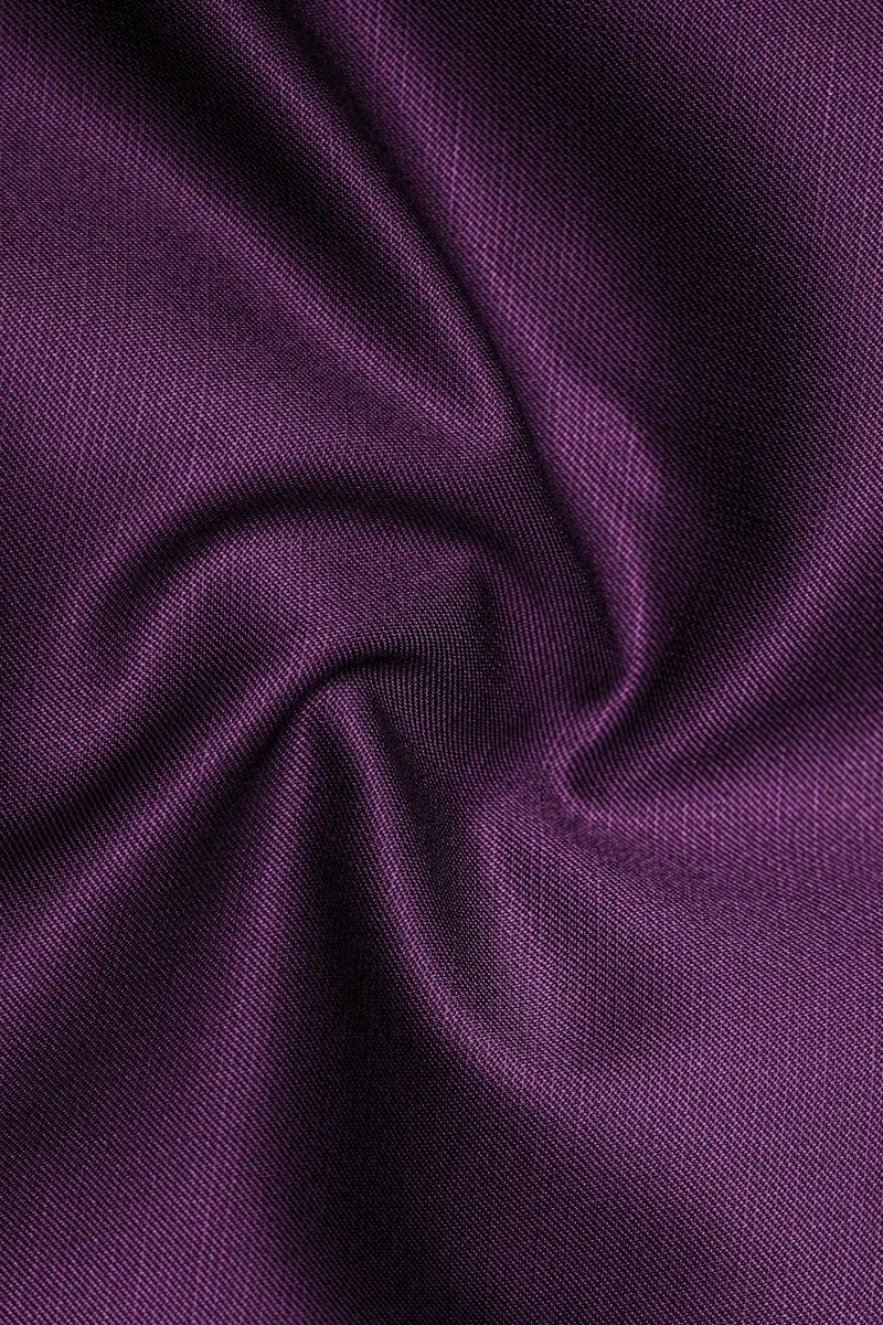 Orchid-Grape Purple Solid Wool Rich Double Breasted Slight Stretch Suit 3