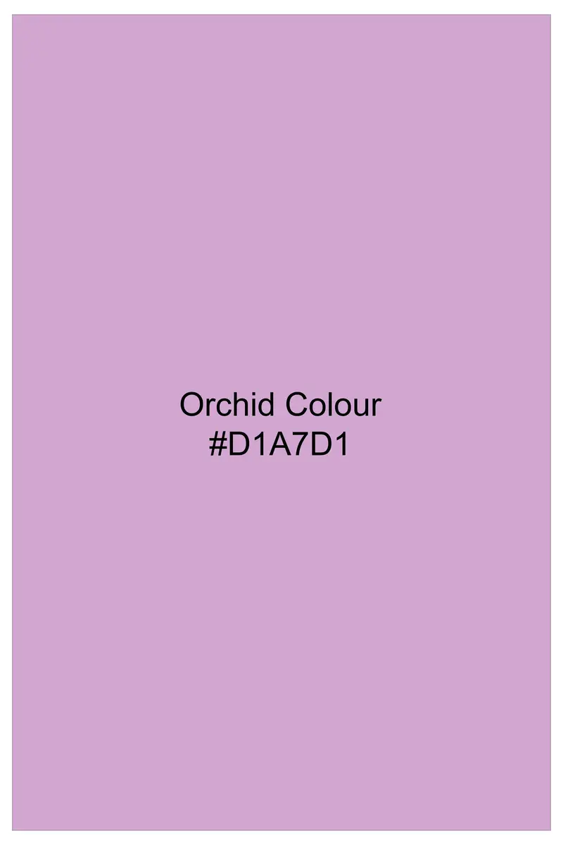 Orchid Purple Dobby Textured Premium Giza Cotton Shirt 16