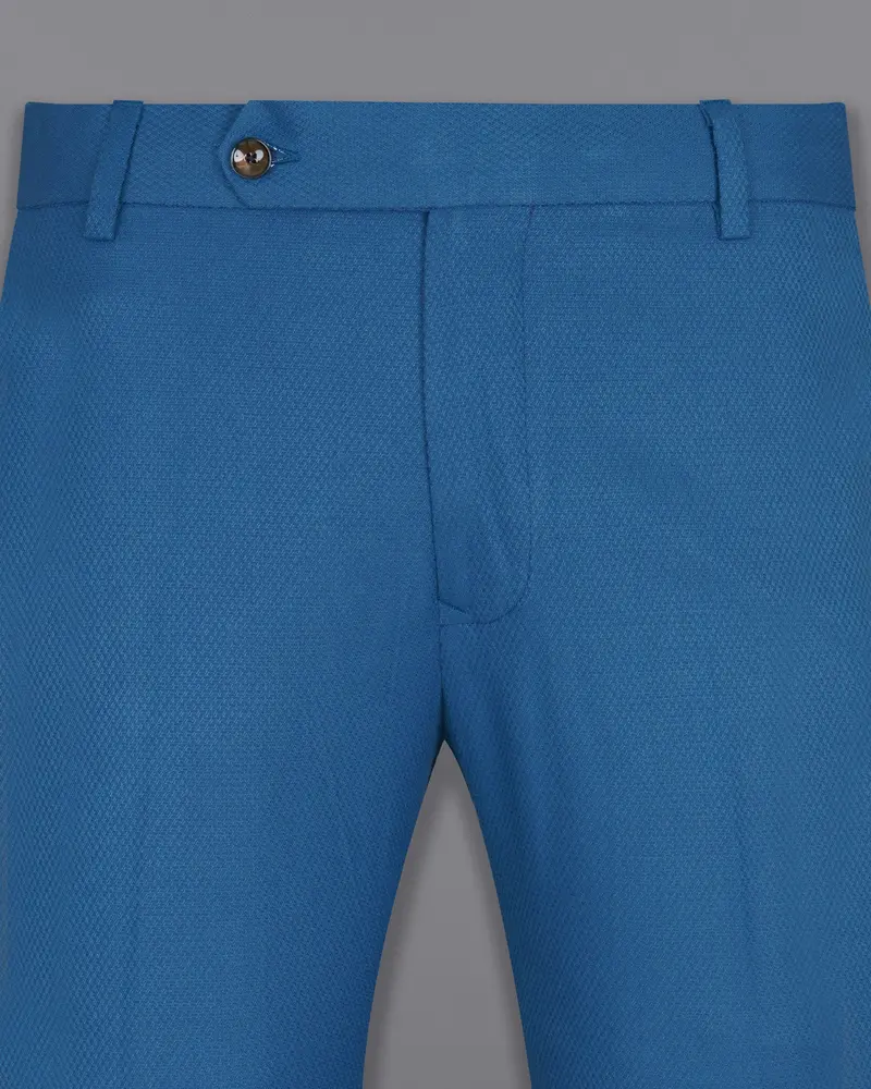 Orient Blue Diamond Textured Woolrich Suit 12