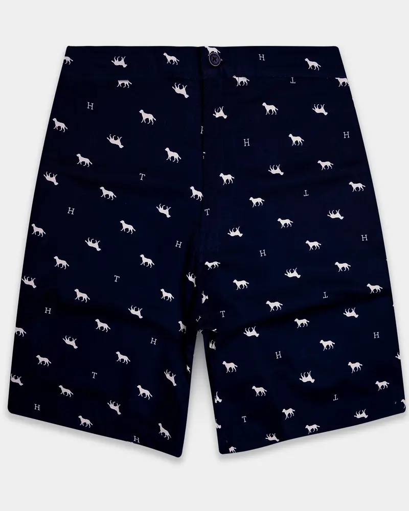Orion-Russian Blue Dongs Printed Premium Cotton Shorts 1