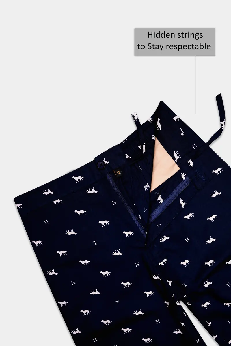 Orion-Russian Blue Dongs Printed Premium Cotton Shorts 4