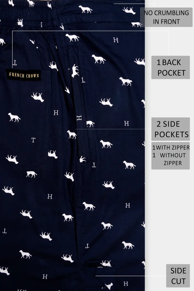 Orion-Russian Blue Dongs Printed Premium Cotton Shorts 5