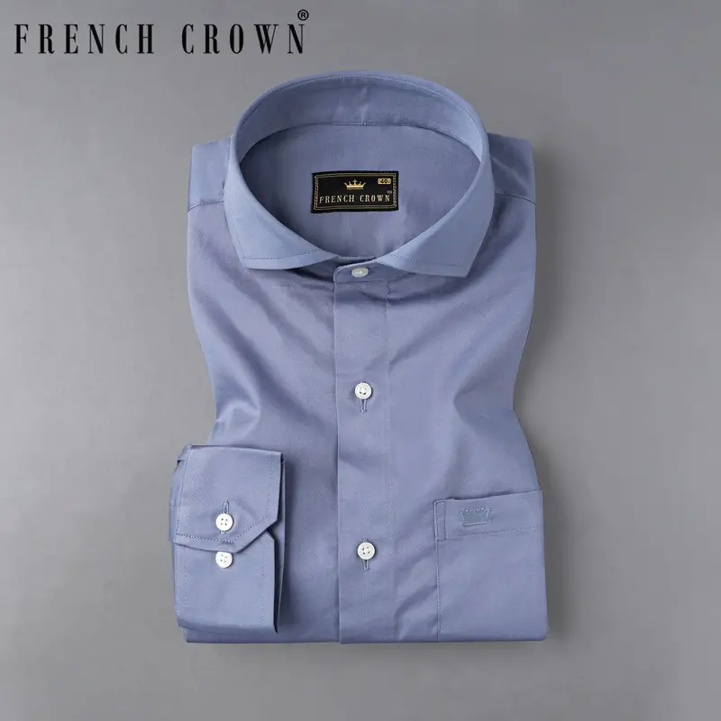 Oslo Blue Super Soft Premium Cotton Shirt 7