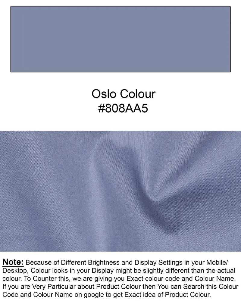 Oslo Blue Super Soft Premium Cotton Shirt 8
