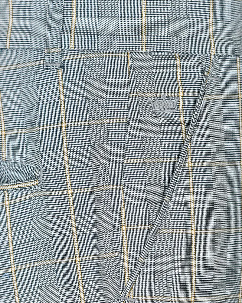 Oslo Gray Windowpane Pant 6