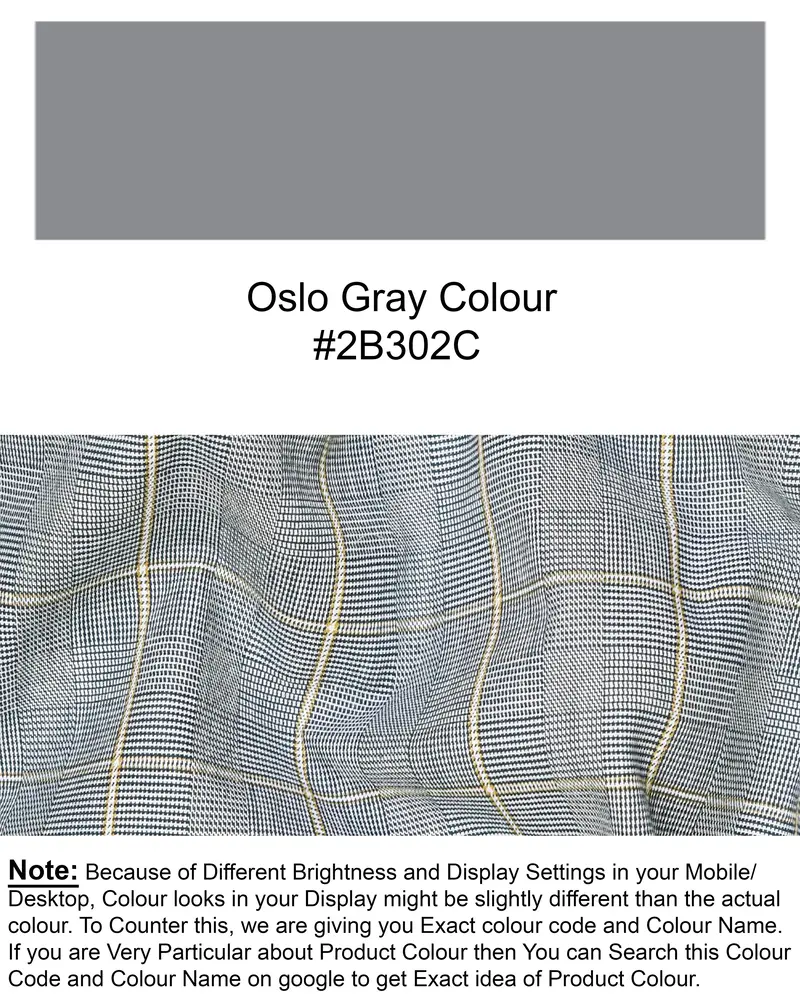 Oslo Gray Windowpane Waistcoat 9