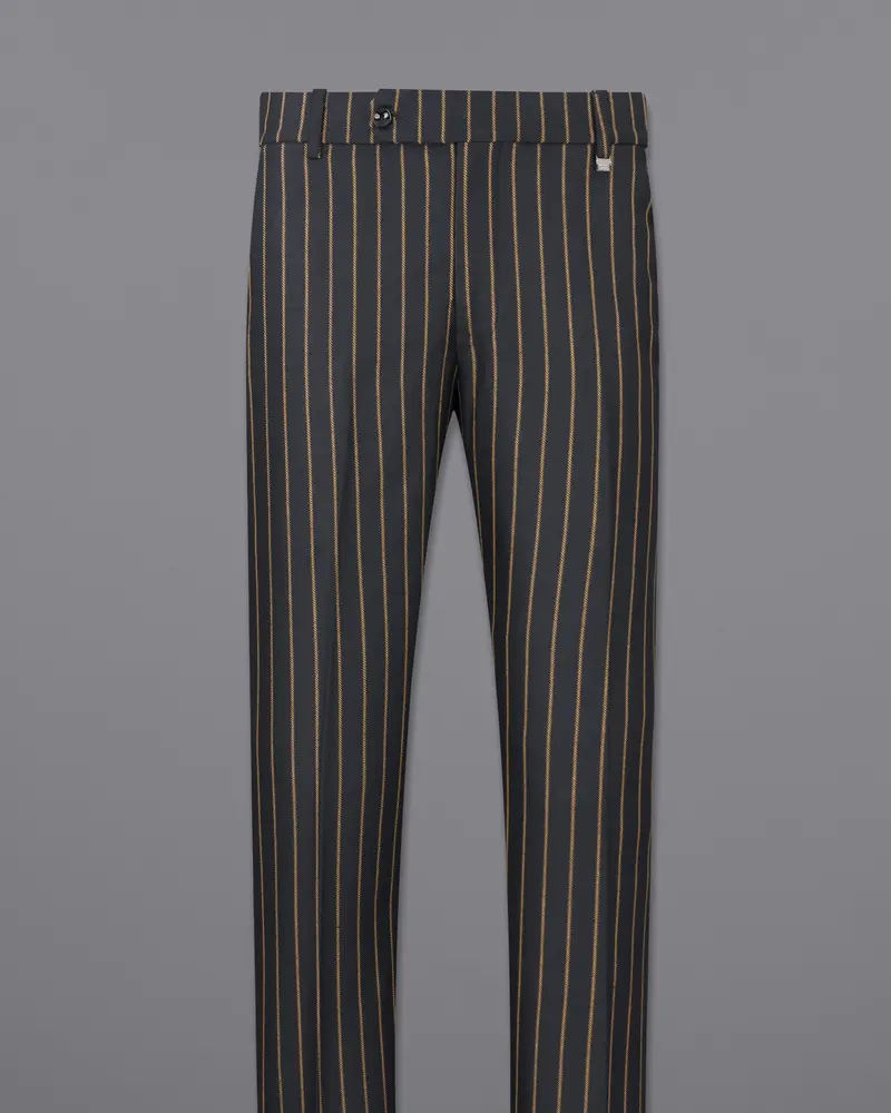 Outer Space Blue Striped Pants 4
