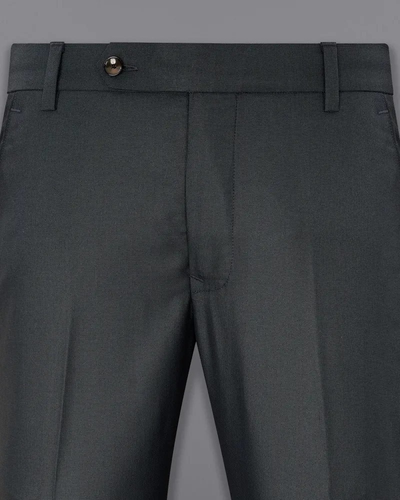Outer Space Gray Textured Pant 2