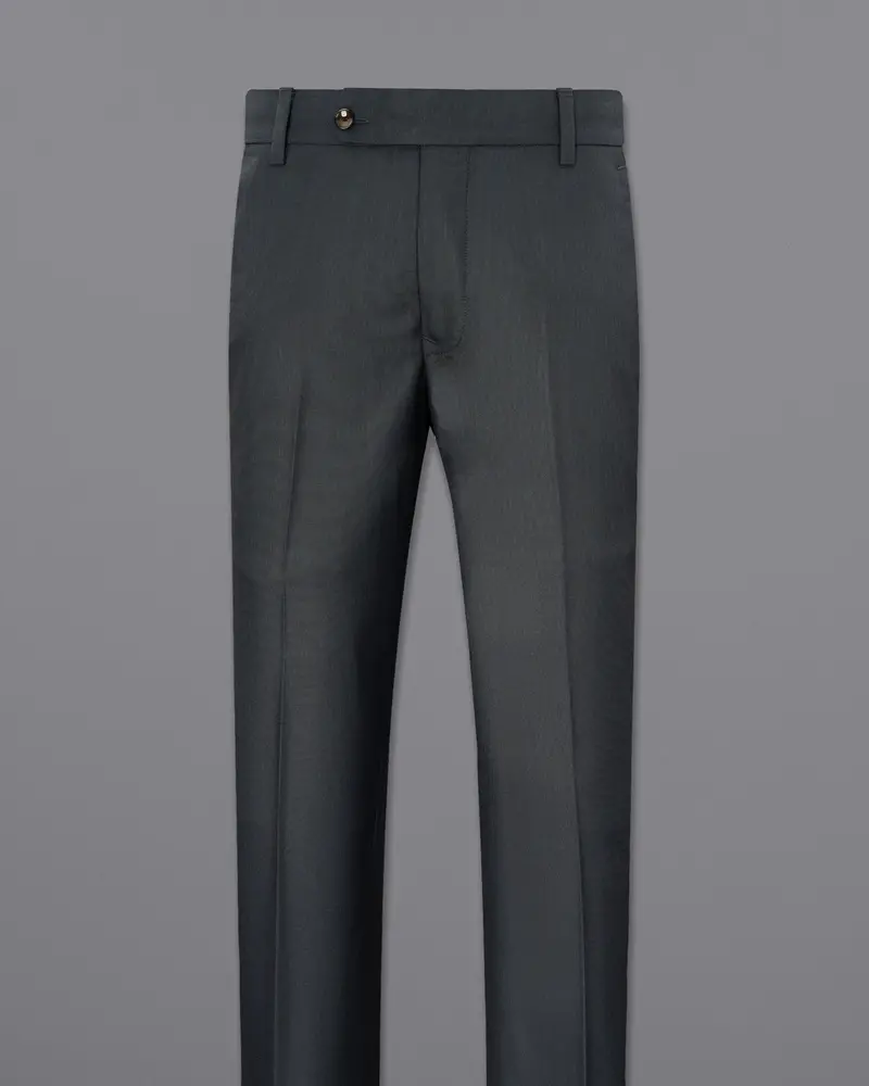 Outer Space Gray Textured Pant 4