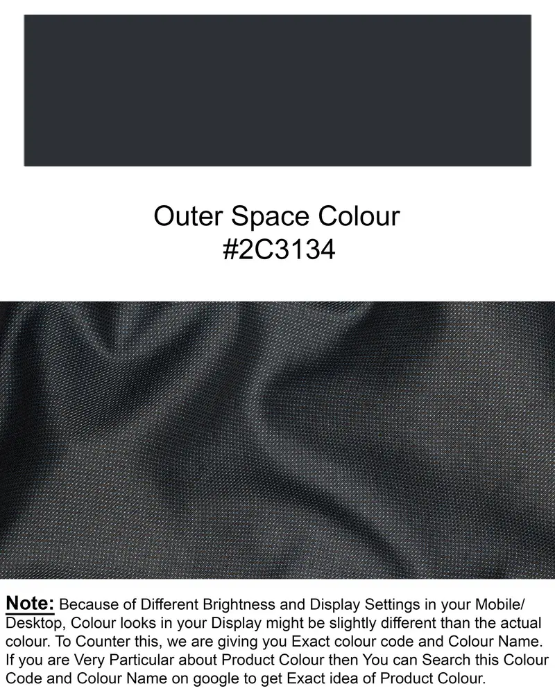 Outer Space Gray Textured Pant 6