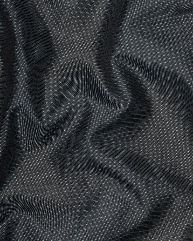 Outer Space Gray Textured Waistcoat 3