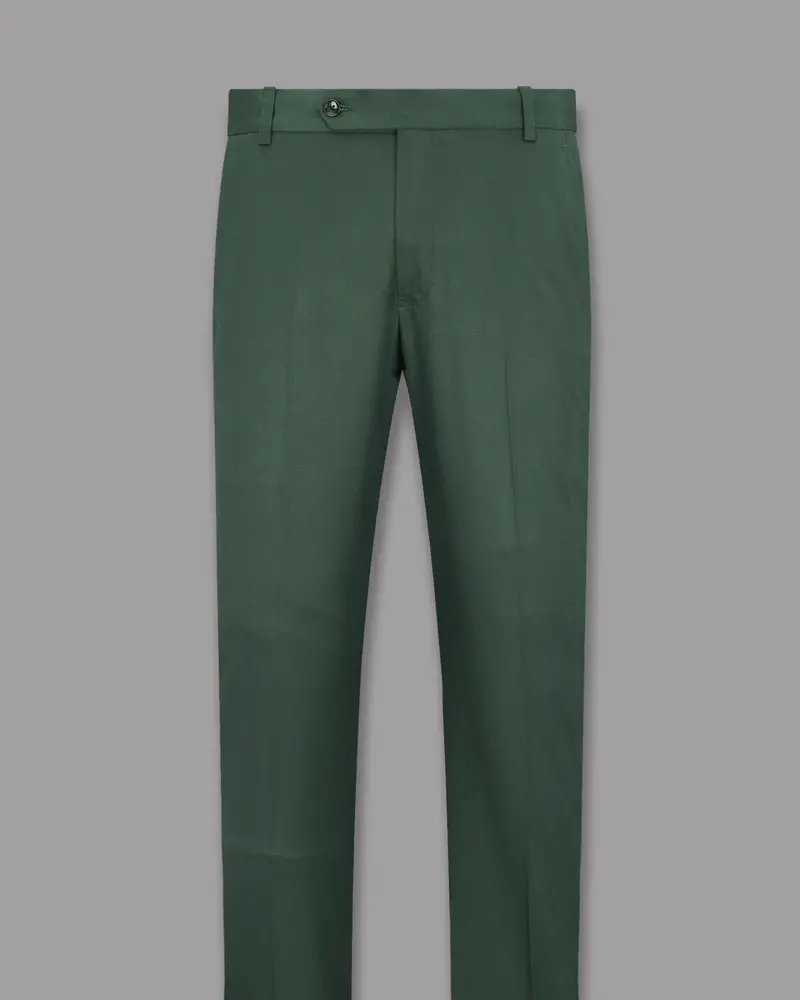Outer Space Green Wool Rich Pant 4