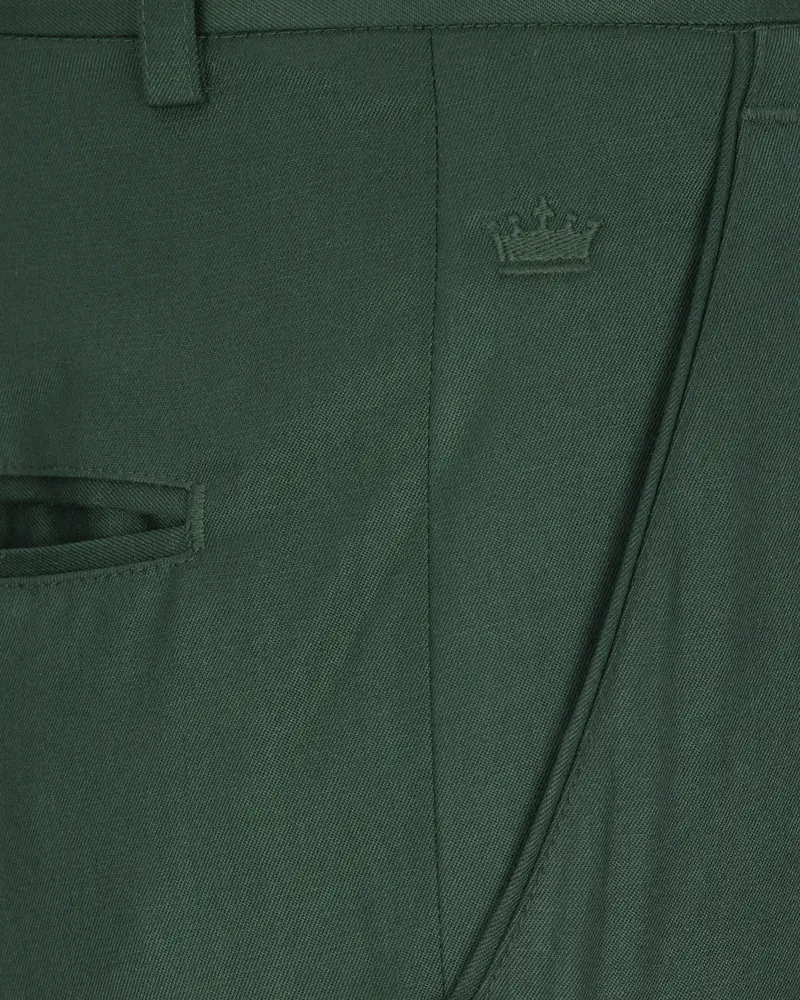 Outer Space Green Wool Rich Pant 5