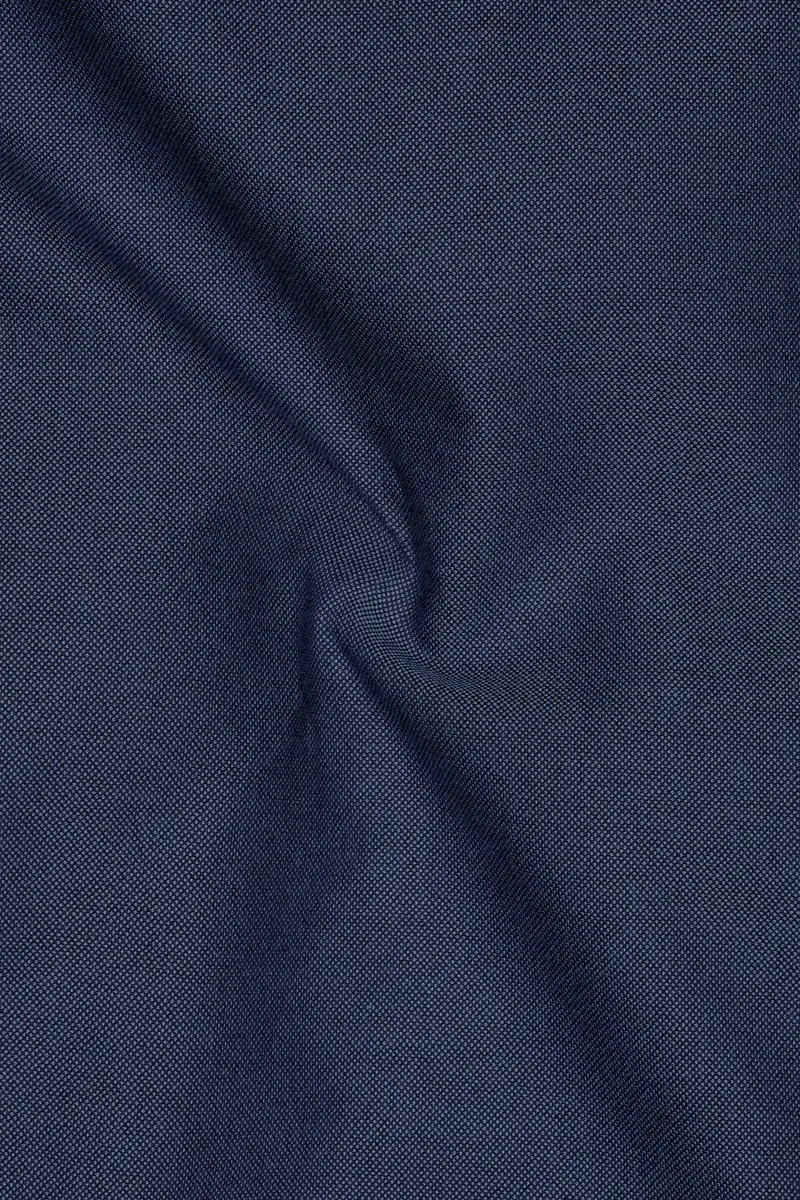 Oxivra-Tealish Blue Textured Oxford Super Soft Premium Cotton Lounge Pant 3