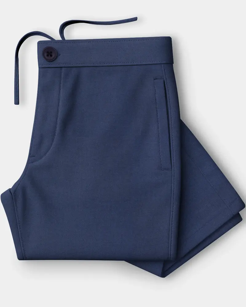 Oxivra-Tealish Blue Textured Oxford Super Soft Premium Cotton Lounge Pant 7