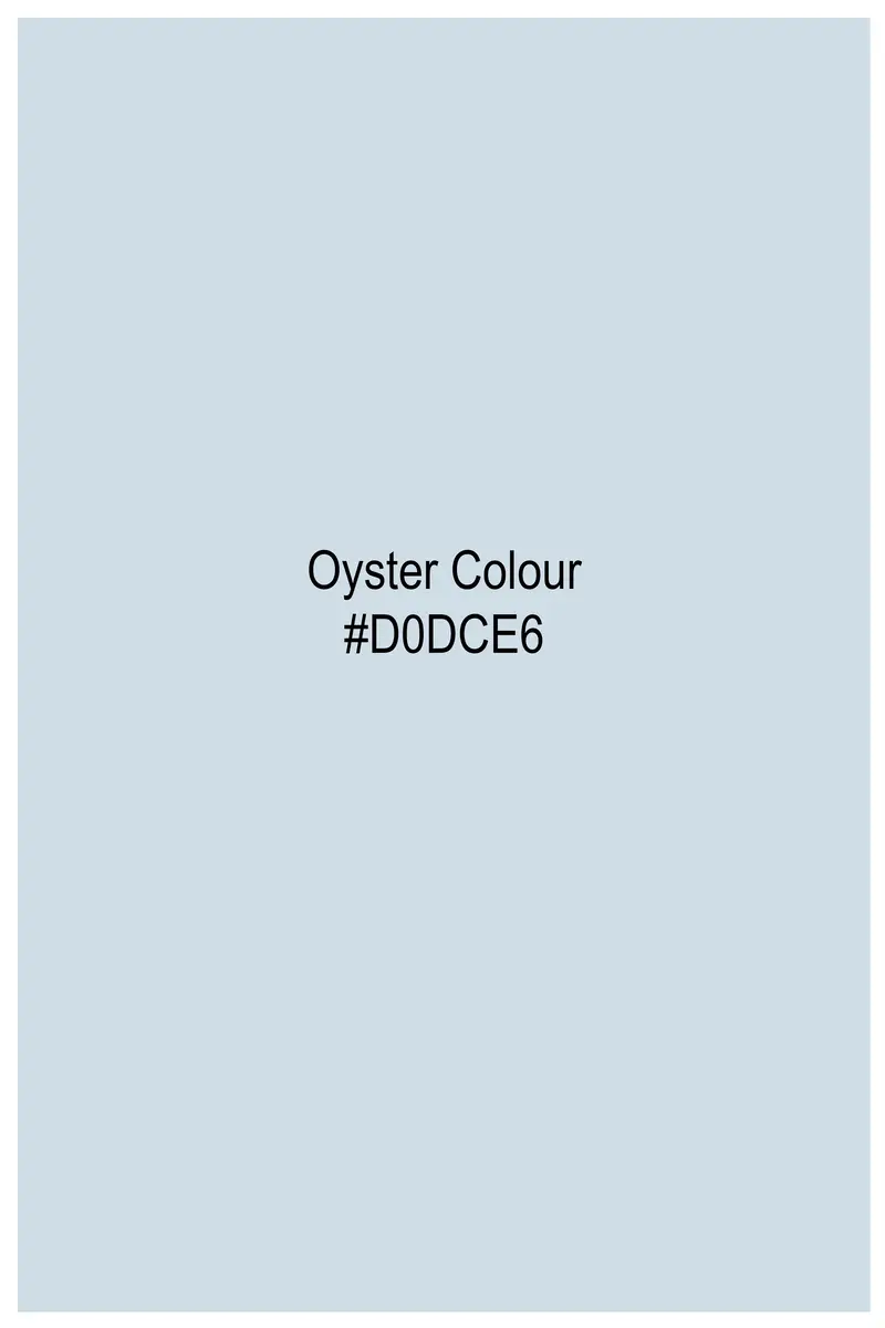 Oyster Blue Subtle Sheen Super Soft Premium Cotton Kurta Set 8