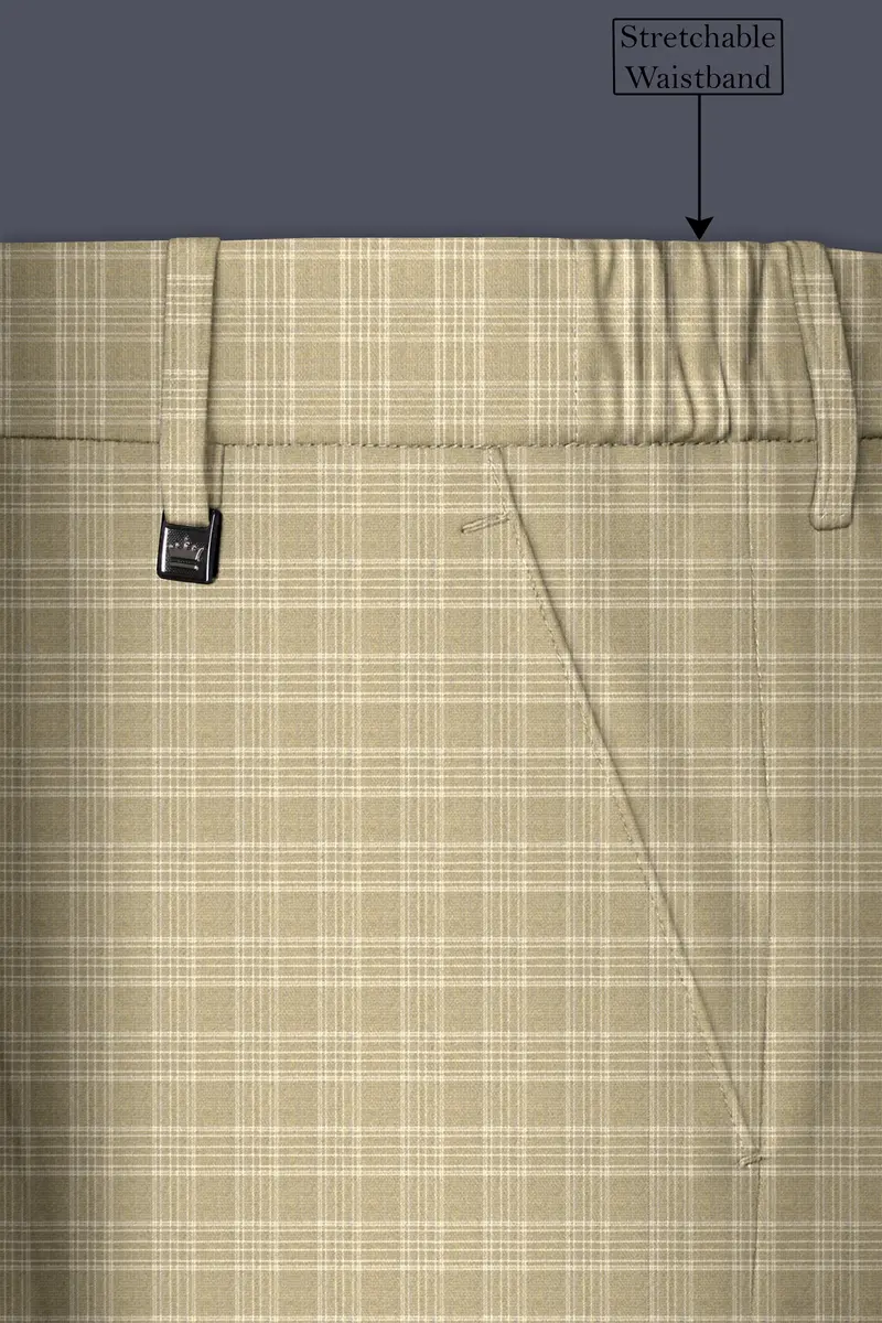 Oyster Brown Plaid Wool Rich Suit 15
