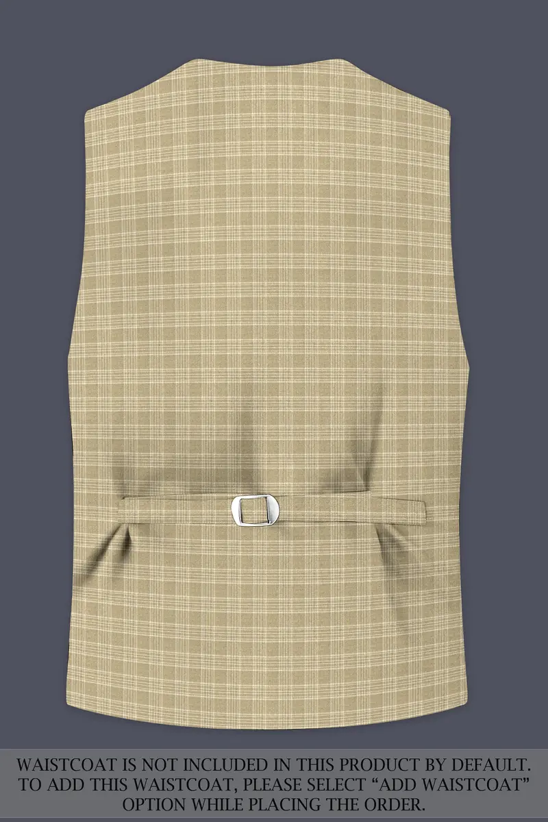 Oyster Brown Plaid Wool Rich Suit 17