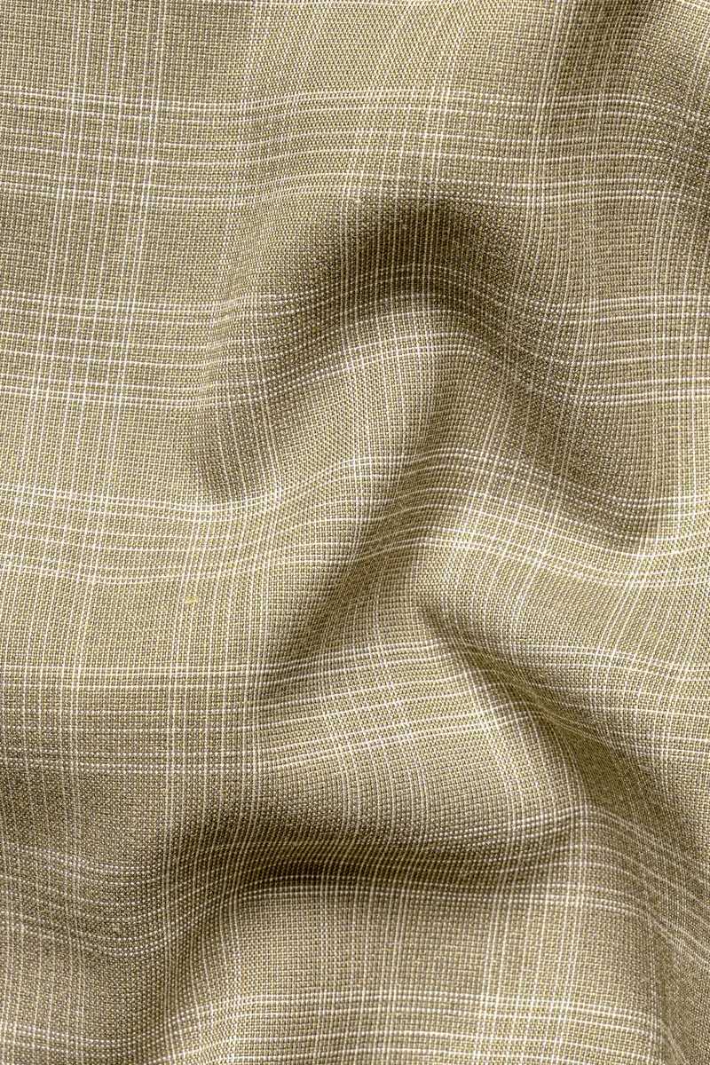 Oyster Brown Plaid Wool Rich Suit 3