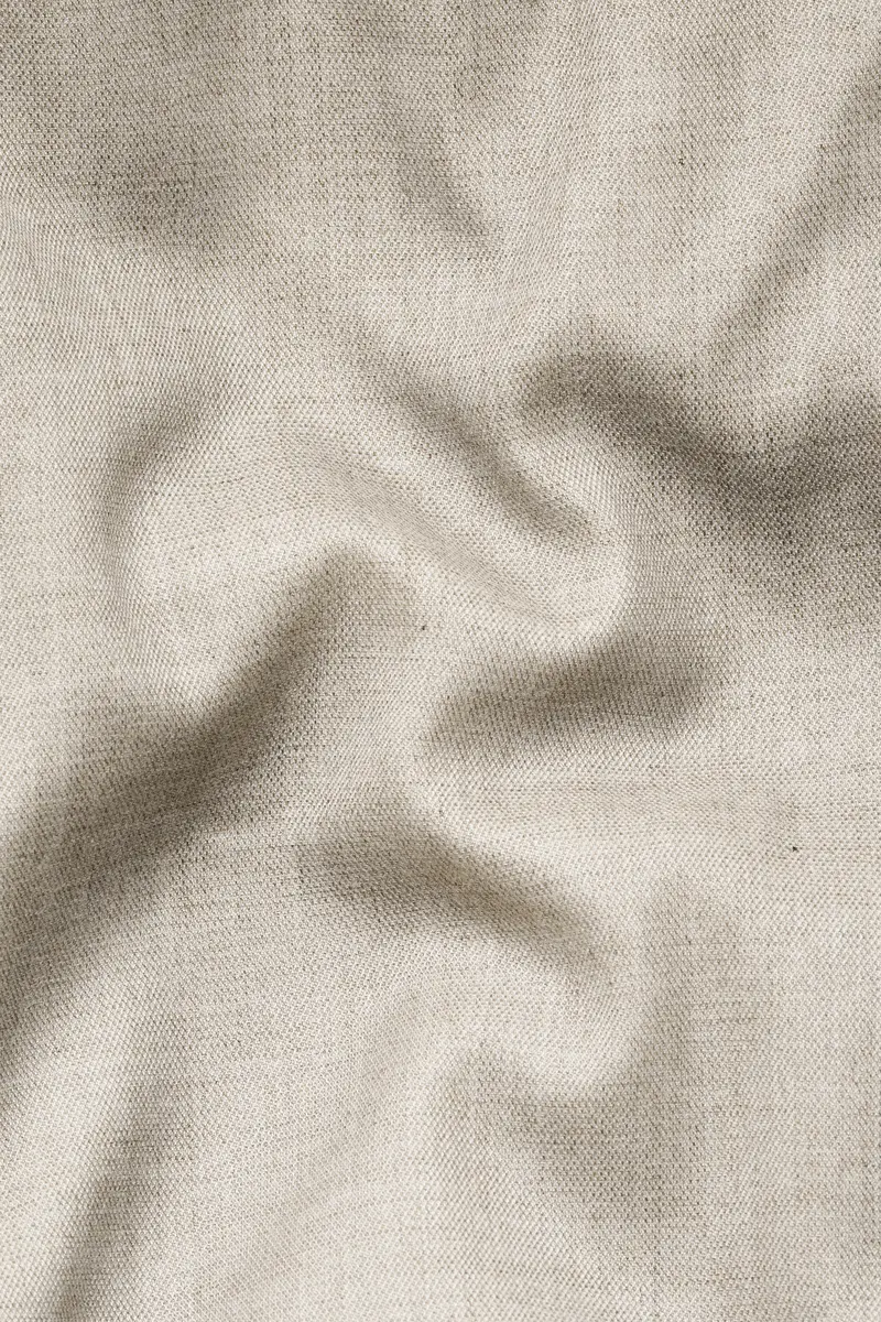 Oyster Cream Luxurious Linen Blazer 3