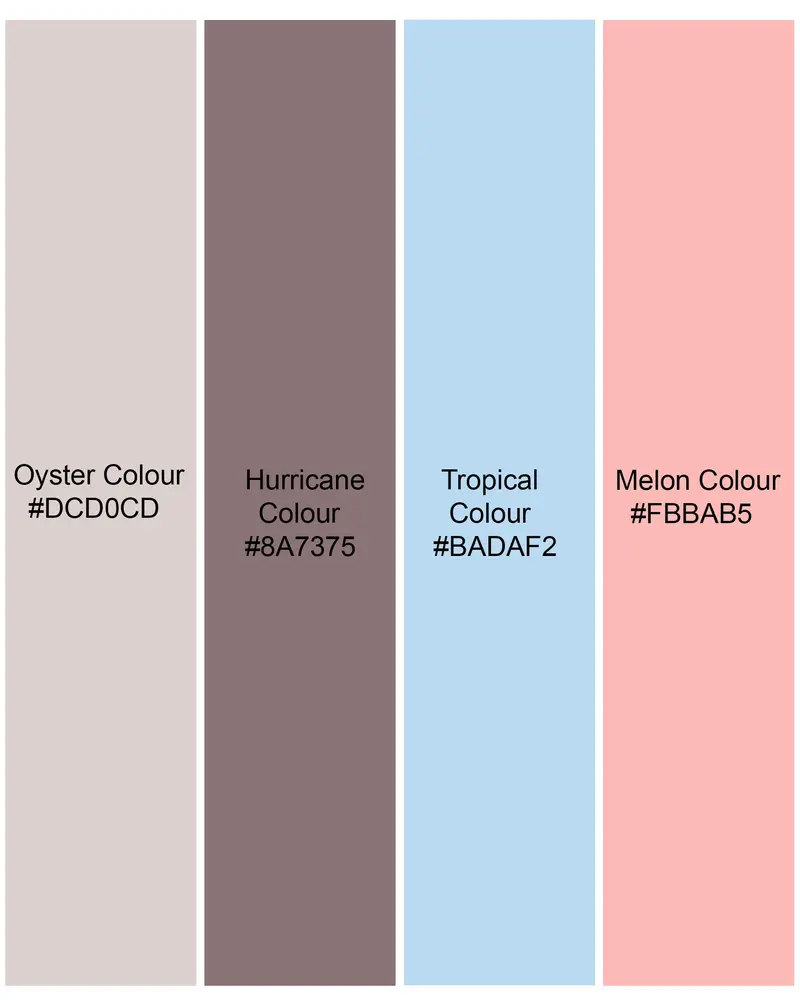 Oyster Gray With Hurricane Brown Multicolour Striped Premium Cotton Shirt 8