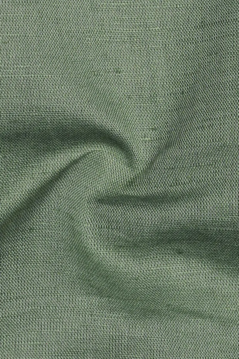 Oyster Green Luxurious Linen Kurta Shirt 3