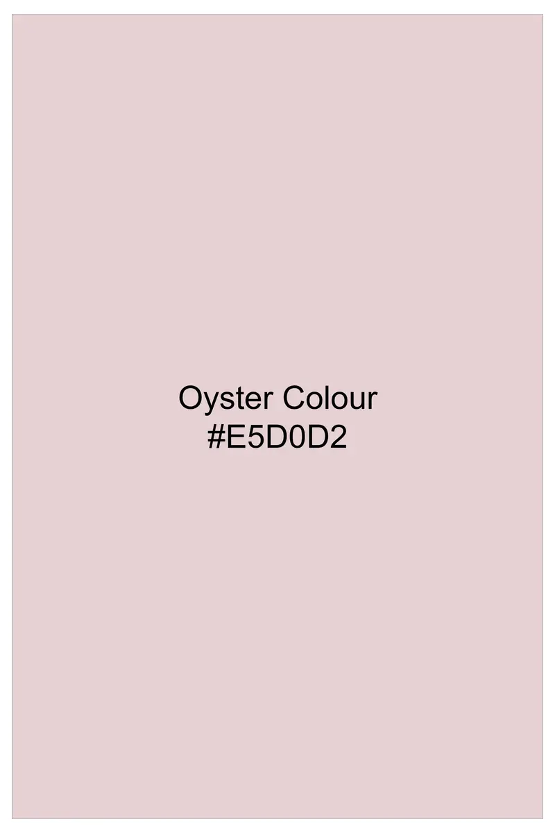 Oyster Pink Windowpane Dobby Textured Premium Cotton Shirt 8