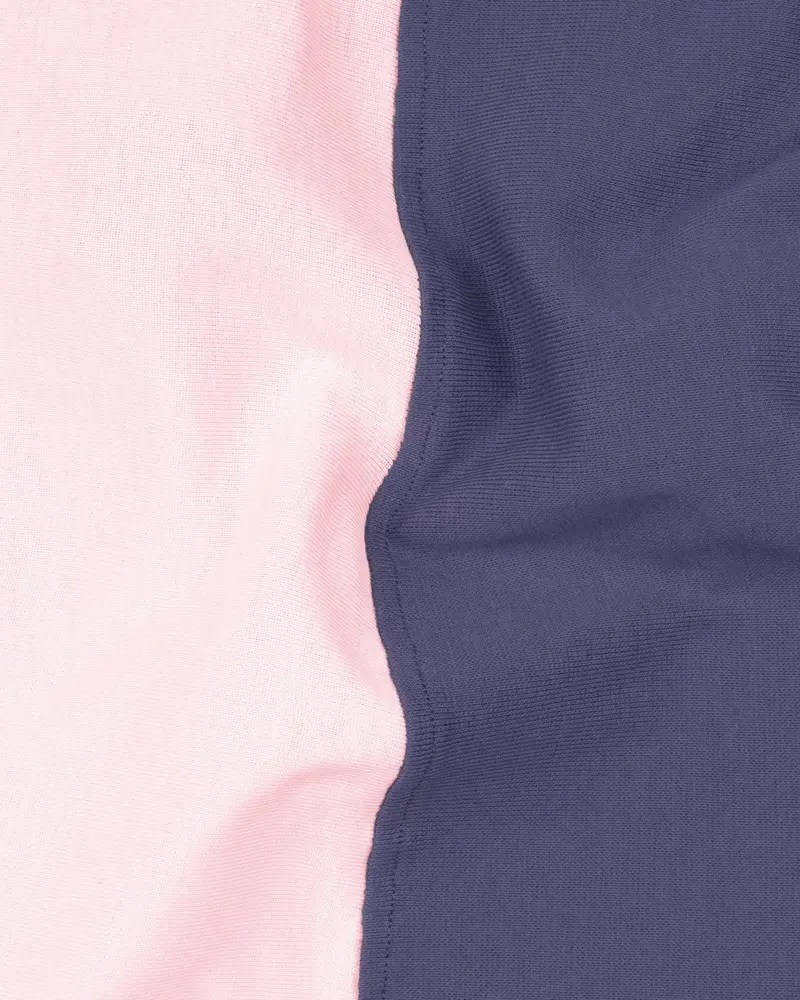 Pale Pink And Mulled Wine Super Soft Premium Jersey Sweatshirt 3