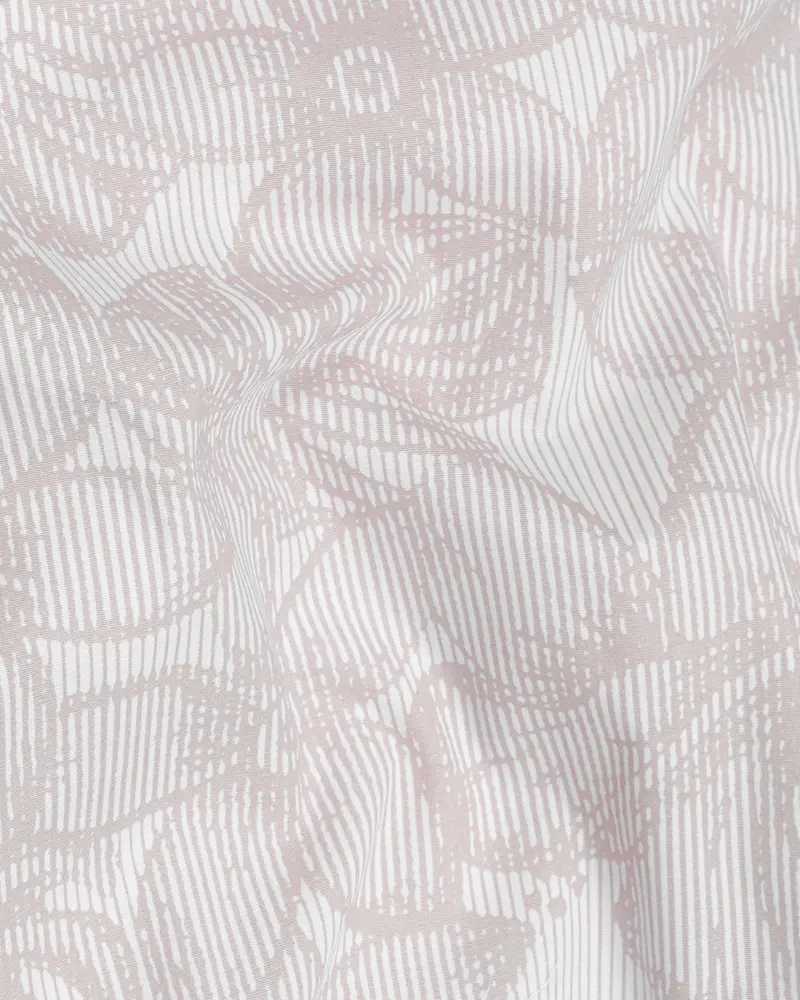Pale Slate Brown And White Floral Printed Premium Cotton Shirt 2