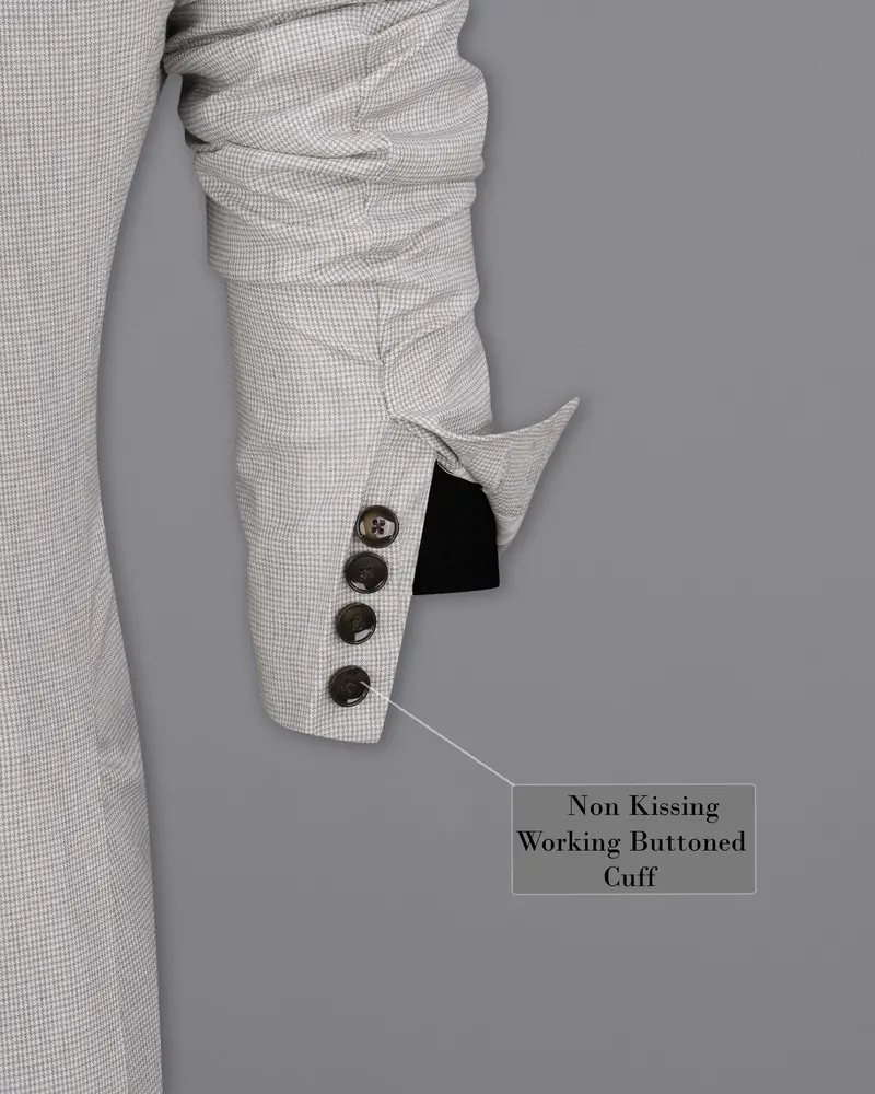 Pale Slate Gray Double Breasted Blazer 10