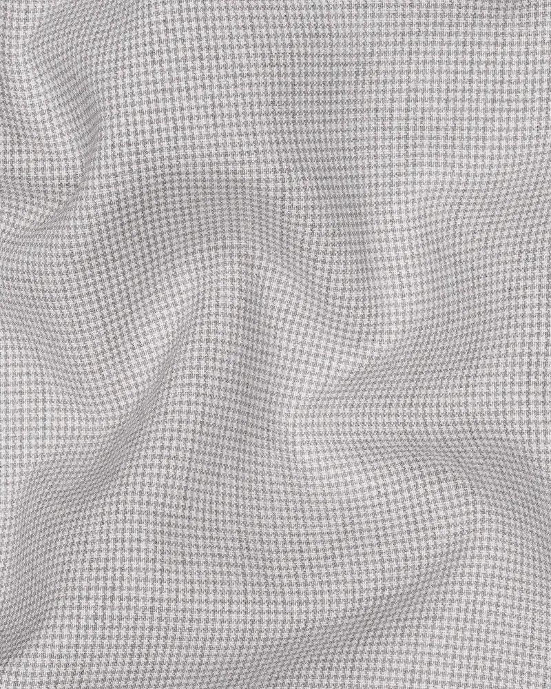 Pale Slate Gray Textured Waistcoat 3